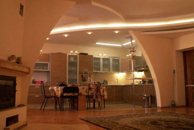 дизайн интерьера небольшой квартирыкухни-гостиной