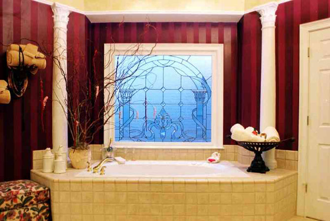 дизайн мозайкой ванной комнаты