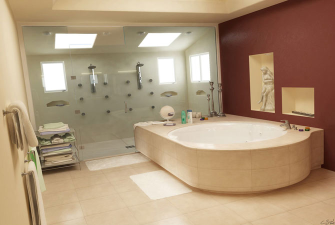 дизайн ванных комнат и душевых кабин